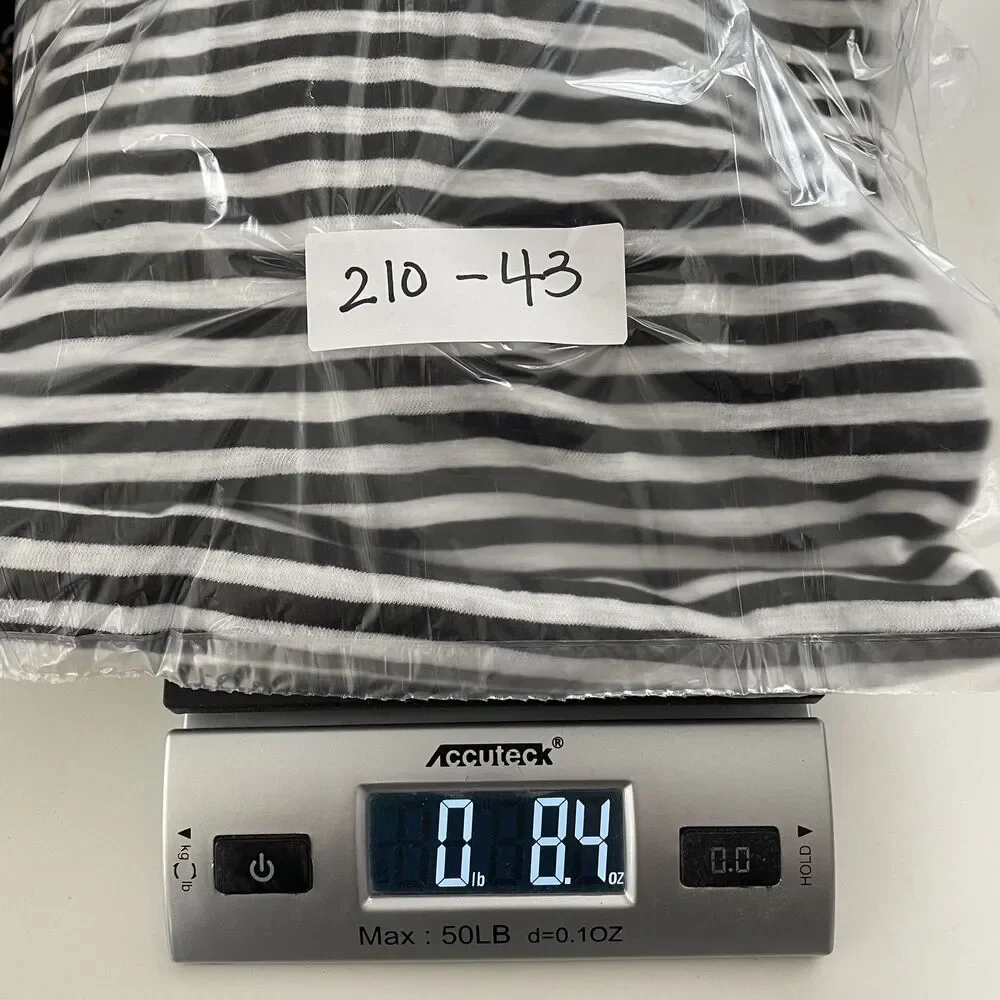 J.Crew Striped T-Shirt Dress Short Sleeve Black White Women's Size M